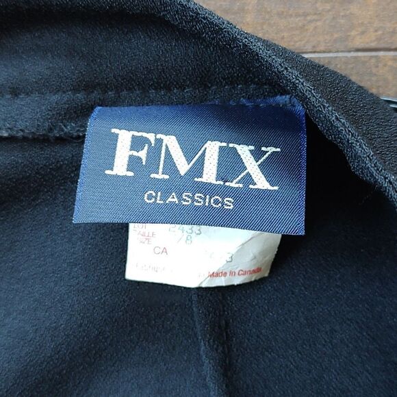 FMX‎ Classics Women's Size 7/8 100% Polyester Made In Canada Black Skirt - Picture 5 of 6